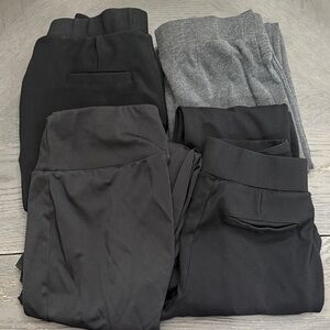 Black and Gray Pants Set